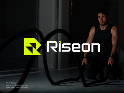 Riseon Logo Design | Fitness and Sports Logo Exploration brand identity branding business creative logo fitness gym health icon letter logo logo logo design logos logotype minimal modern logo sports logo symbol typography vector workout