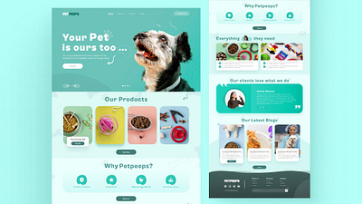 Petpeeps - Petcare Brand animation branding graphic design ui