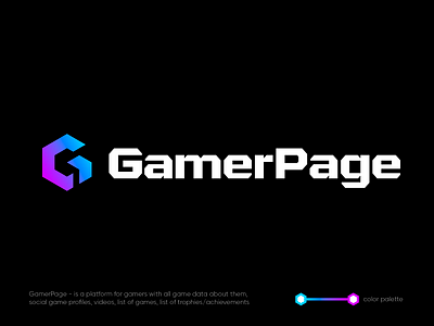 GamerPage g game gamer gaming icon logo logodesign logotype monogram page sign sport symbol