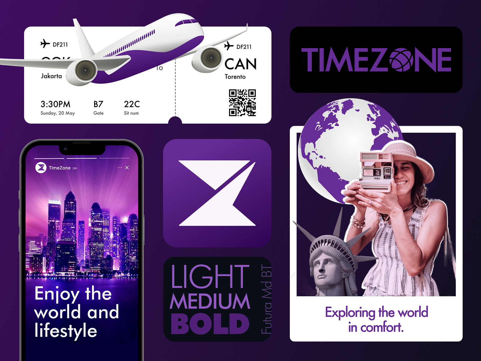 TimeZone Logo & Branding Identity Design by Ashik 🕸 on Dribbble