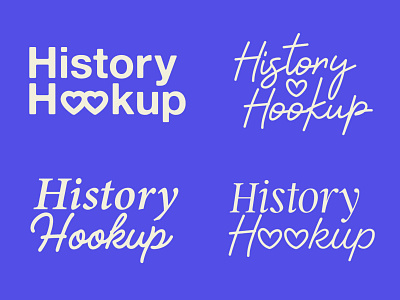 History Hookup brand branding cursive font identity identity design lockup logo logo design logo mark logo type logos script typeface wordmark