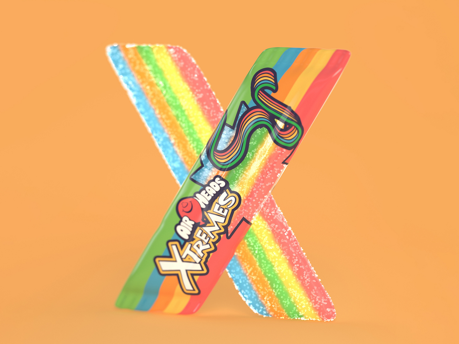 X is for Airheads Xtremes by Noah Camp on Dribbble