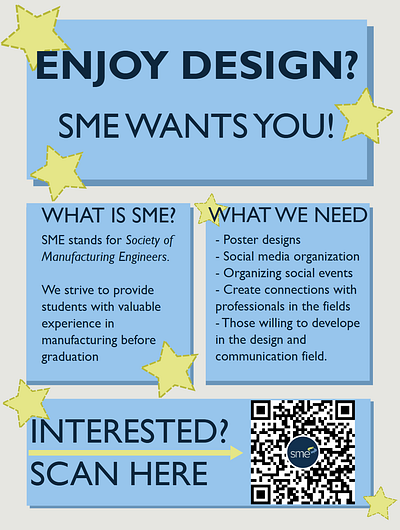 SME: Designers Needed Poster