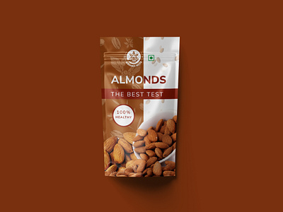 Almond Pouch Packaging. almond pouch packaging branding creative pouch minimal pouch packaging packaging pouch pouch design pouch packaging branding