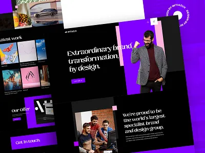 Creative Agency Landing Page agency agency portfolio agency website art creative creative design agency dark mode design digital agency digital marketing agency home page homepage landing page portfolio portfolio website ui ui design ux web design web3