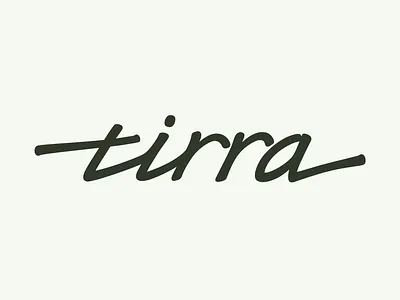 tirra Logo Concept branding clean design hand letterning lettering logo simple type type logo typography vector