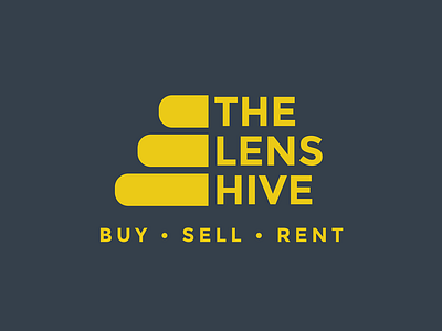 The Lens Hive design graphic design logo typography