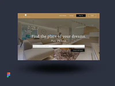 UI Design: AltreHome Real Estate figma illustration photography ui web design