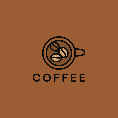 Elegant Minimalist Coffee Logo branding graphic design modernlogo steaminghotcoffee