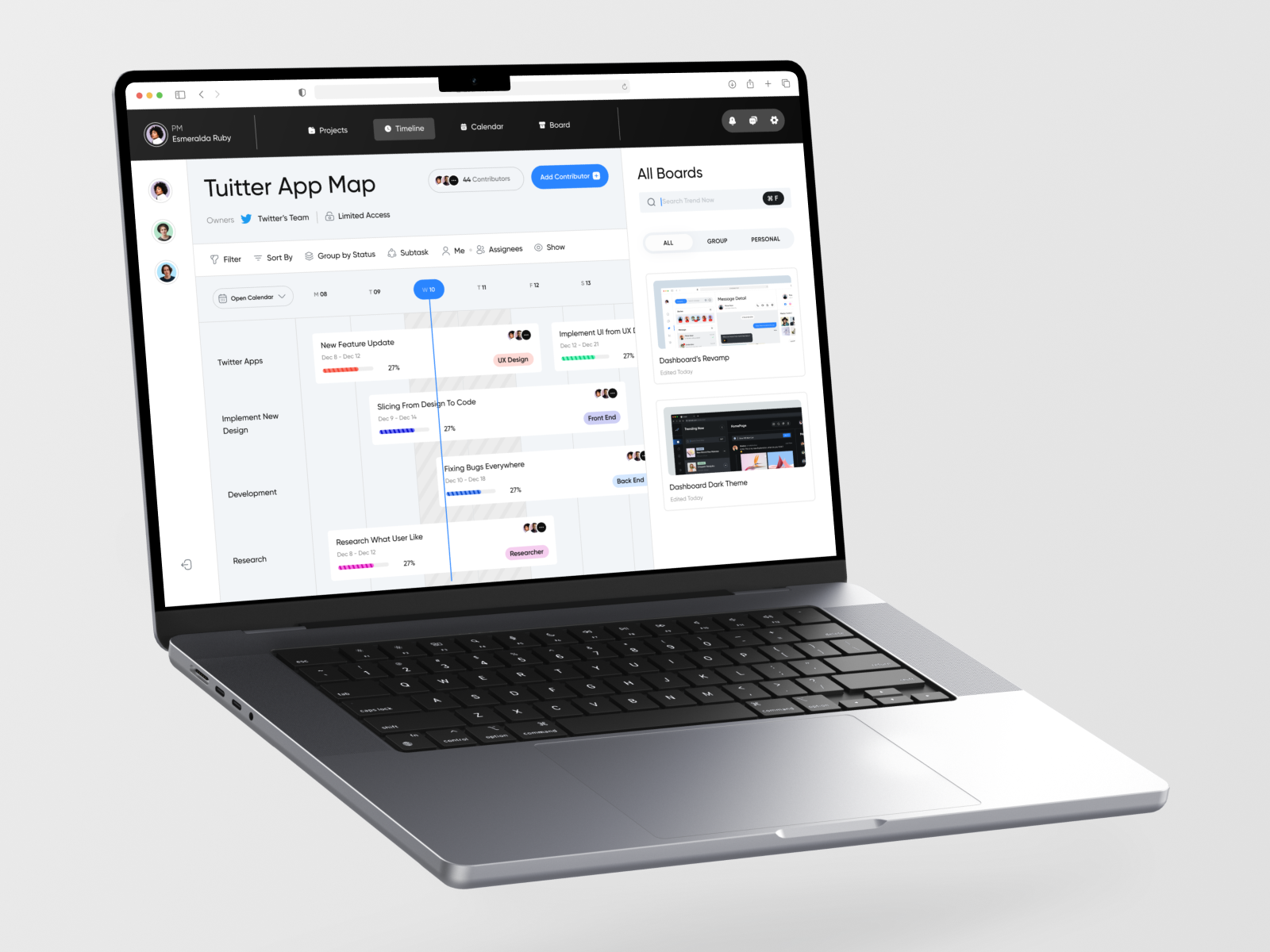 Proyek - Project Management Dashboard by farizzakky for Pickolab Studio ...