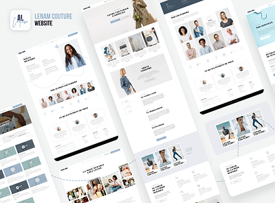 Agence Lénam Couture Website fashion ui design ux design website xd