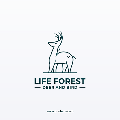 Deer and Eagle Logo animal logo brand branding color creative logo deer and eagle logo deer logo design dualmeaning logo eagle logo illustration logo logo combination prio hans typography vector