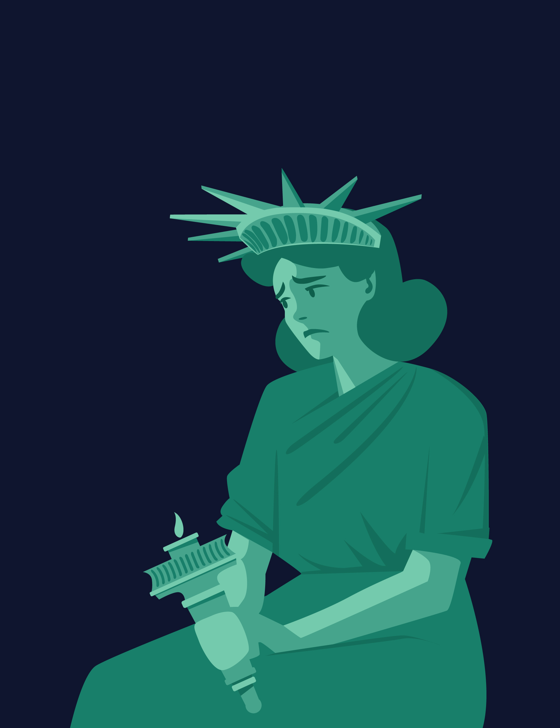“Disillusion” - Political & Editorial Illustration editorial illustration illustrationdaily liberty politic politicalart pressillustration sad story vector