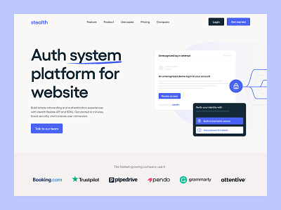 SaaS - Auth system auth biometric branding password platform purple saas system ui user interface ux web web design webdesign website