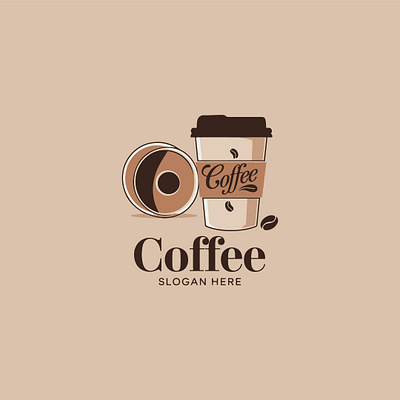 Classic Coffee Shop Logo steaminghotcoffee