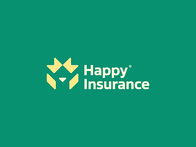 Happy Insurance branding bright character child children design happy icon insurance lettermark logo logogram symbol vector visual