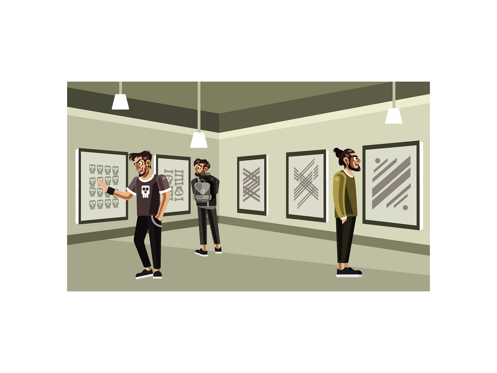 exhibition-visitors-at-contemporary-art-gallery-by-ianmikraz-on-dribbble