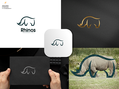 Rhinos logo branding corporate branding design graphic design illustration logo logodesign vector