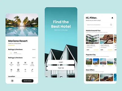 Hotel Booking Mobile App app app design application booking booking app design hotel app hotel booking hotel booking app hotels interface ios mobile app mobile design reservation travel app ui ui design vacation