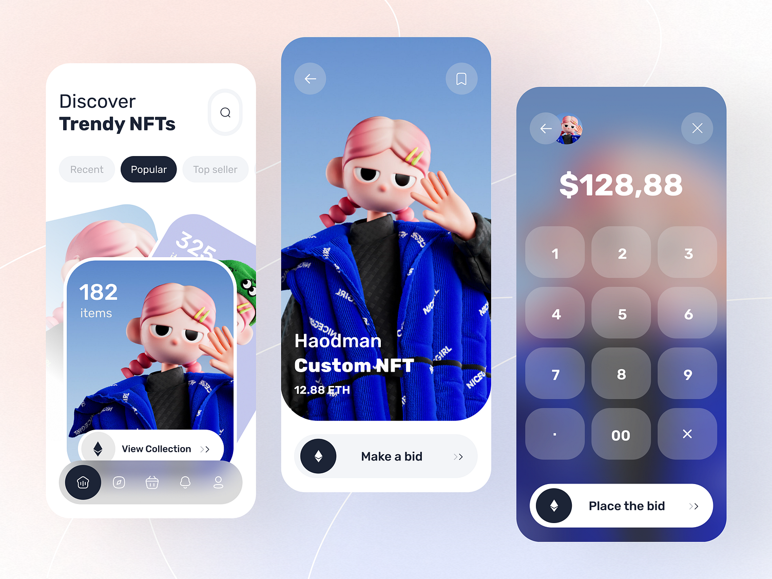 Nft Marketplace App By App Ninja For Uihut Ui Ux Design Agency On