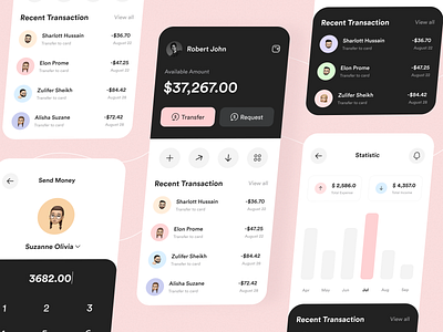 Finance App app app design app ui app ui design bank app banking banking app design finance finance app uihut visual visual design