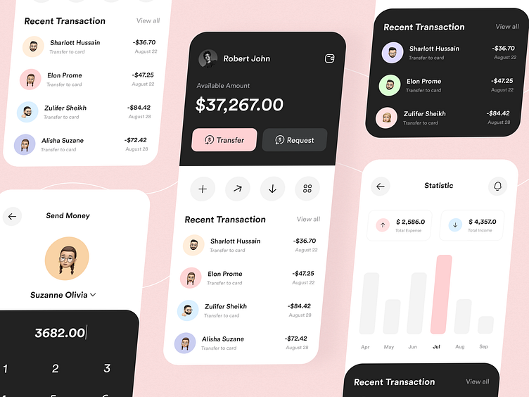 Finance App by App Ninja for UIHUT - UI UX Design Agency on Dribbble