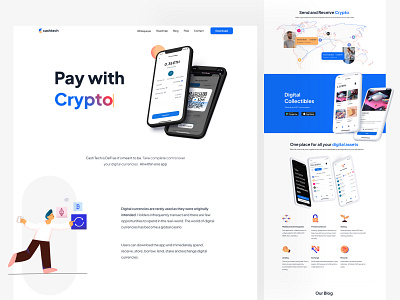 Cash Tech Marketing Site Design 🌐 bitcoin bitcoin wallet crypto crypto currency crypto exchange crypto wallet cryptocurrency design ether ethereum indonesia indonesian landing page landing page design marketing site ui