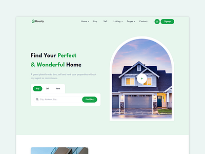 Hously - Sell & Buy Real Estate Template agency branding business buy design graphic design house marketing real estate rent sell tailwind tailwind css website