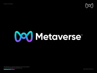 Metaverse Logo Design blockchain logo brand identity branding crypto cryptocurrency ecommerce infinity logo logo logo design meta world metaverse metaverse logo modern logo nft marketplace nft product nfts symbol virtual logo virtual reality vr logo