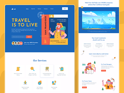 Travel Agency Landing Page UI UX Design adventure adventure trip agency agency landing page destination flight landing page mountain travel travel agency travel booking travel landing page travel website traveling trip uidesign uiux desdign vacation website world traveling