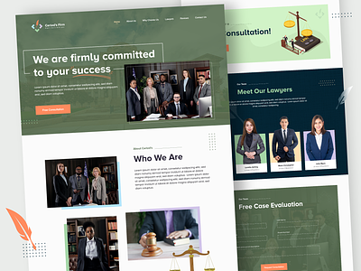 Cerlod's Firm - Law Firm Landing Page adviser advocate agency attorney clean consultancy cosultant firm justice landing page law law case law firm web law firm web ui lawyer legal advice legal adviser minimal ui design website