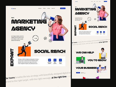 Craft.io - Digital Marketing Agency Landing Page agency clean company design digital agency digital marketing digital marketing website fawaz figma homepage landing page marketing design minimal popular saas studio ui web web design website