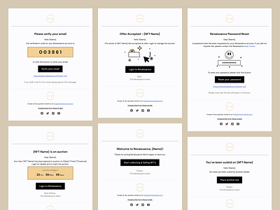 Email Template – Renaissance clean design email email design email marketing email template minimal newsletter nft nft marketplace template visual identity visualyser web