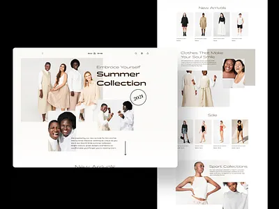 Soul & Smile - Home Concept black brutalism brutalist design clothes collection desktop ecommerce ecommerce business ecommerce design fashion home homepage models photoshoot premium shop ui