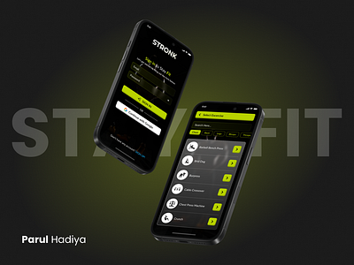 Gym App UI - Figma Fitness App UI UX Design app fir fitness gym mobile mobile app mobile app ui ui uiux ux