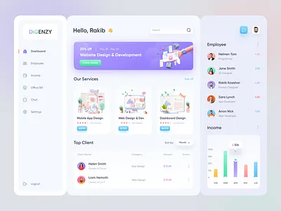 Digital Agency Dashboard agency app agency dashboard clean company app digital agency app digital agency dashboard ecommerce app marketing dashboard mobile app personal agency dashboard sale dashboard ui ui design user experience ux