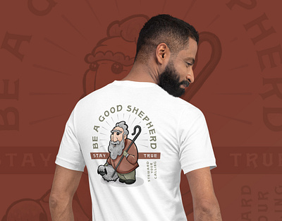 Be A Good Shepherd | Apparel and Merch art christ christian clean design good graphic design illustration jesus logo marketing merch minimal product sale shepherd shirt shop sticker tshirt