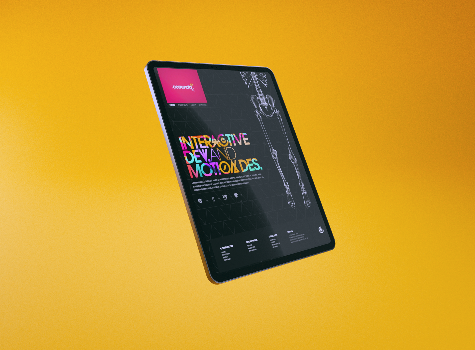 correndo.nu graphic design homepage layout page ui website