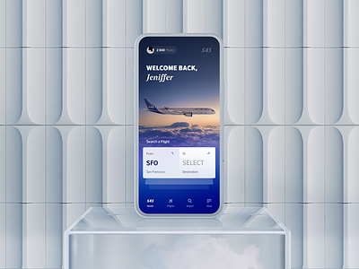SAS official iOS app design aircraft airlines android app booking flutter flying home ios landing night plane sas screen ticket travel ui ux web welcome