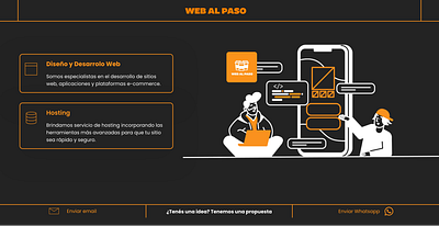 Web al paso — Landing page landing page ui