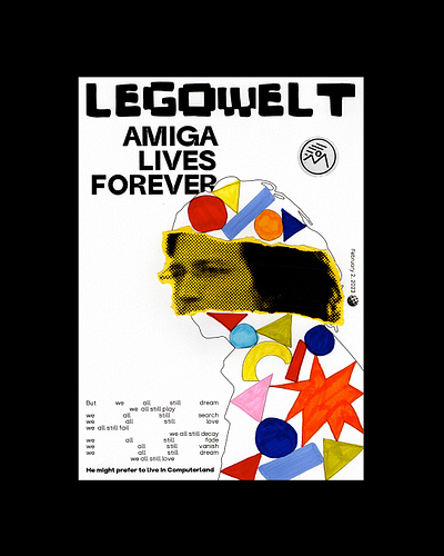 Legowelt Poster art cristianblesnoc electronic graphic design illustration legowelt music poster poster design