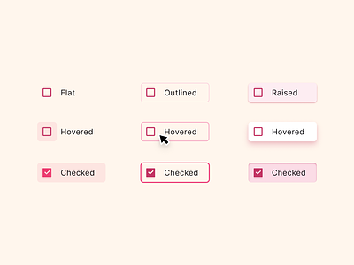 Styling ideas for React checkbox component UI design android app checked dashboard design design system figma ios mobile templates ui ui kit web