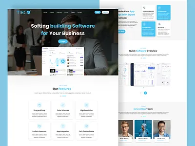 🚀 Modern SaaS Landing Page – Clean, Responsive & Engaging! business website clean ui creative ui dashboard ui figma landing page light theme minimal ui modern design product design responsive design saas design software ui startup ui tech ui uiux user interface ux design web design website ui