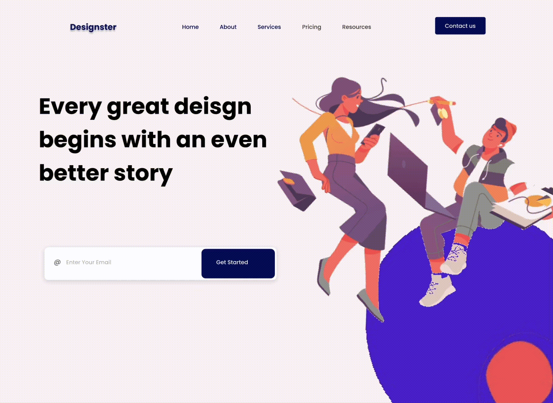 Business Website Landing Page Design agency animation app app design app development appdesign appdevelopment design landing page landingpage ui uiux vector web web design website website concept website design