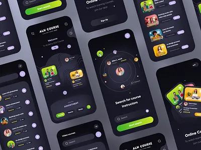 App Course 3d 3d animation animated graphic icons illustraion ui ui app ui design uiux uiux3d uxdesign webdesign website