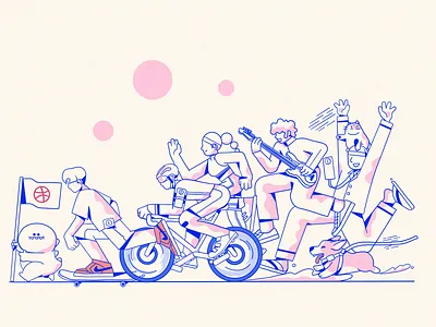 Community illustration character design clean design clean illustration style community design editorial illustration flat illustration flat vector illustration graphic design hand drawing illustration illustration landing page minimal illustration art procreate art site ui ux vector illustration web website