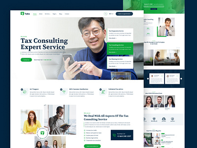 Taks - Tax Preparation & Consulting corporate creative design envytheme landing page tax submission webdesign website website design