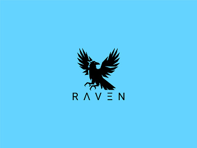 Raven Logo black magic black raven crow crow logo fly flying. raven graphic design illustration logo design old bird old raven powerpoint raven raven head raven logo raven skull ravens skull raven strong top raven