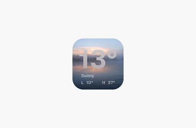 Day 18/30: Weather Widget 2 app appdesign design ios ui uidesign ux uxdesign widget