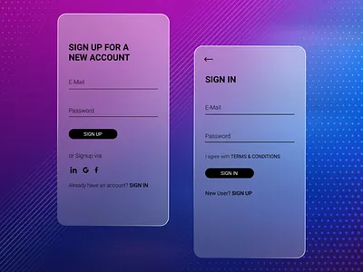 Glassmorphism animation design flat icon illustration logo motion graphics ui ux vector